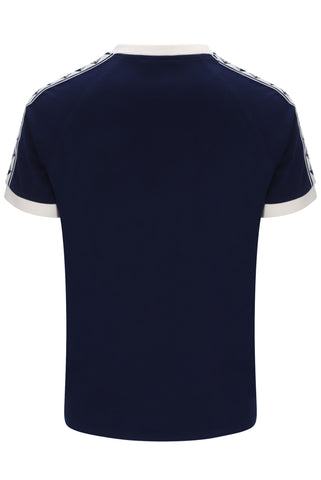 Sergio Tacchini Bianchi Ringer T-Shirt – Maritime Blue