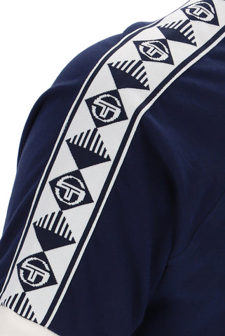 Sergio Tacchini Bianchi Ringer T-Shirt – Maritime Blue