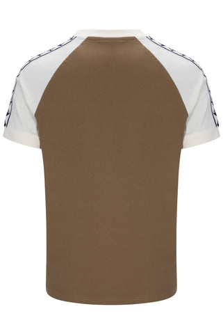 Sergio Tacchini Bianchi Ringer T-Shirt – Shitake/Gardenia