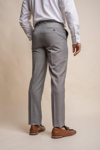 House of Cavani Reegan - Grey Slim Fit Regular Three Piece Suit