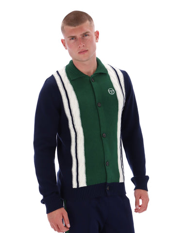 Sergio Tacchini Bruni Knit Cardigan – Maritime Blue / Eden