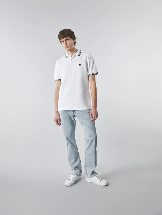 Pretty Green Barton Polo – White