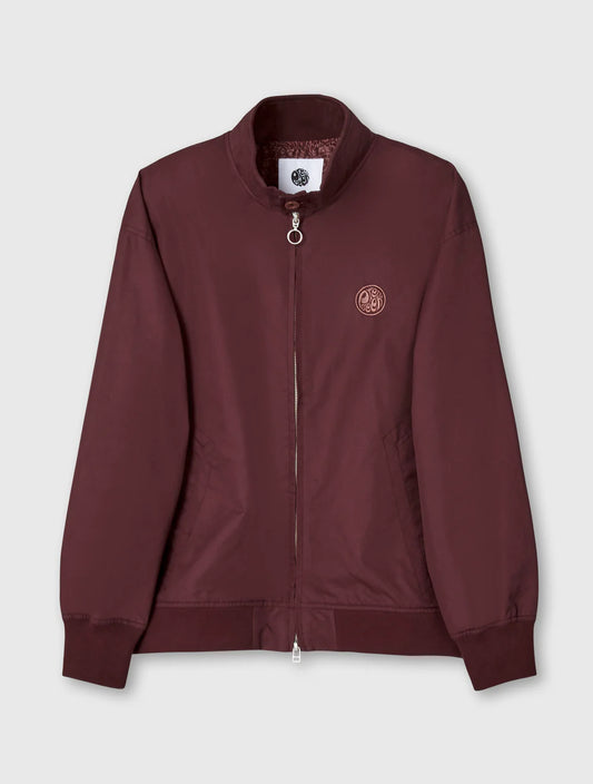 Pretty Green Walker Harrington Jacket Burgundy