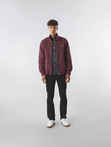 Pretty Green Walker Harrington Jacket Burgundy