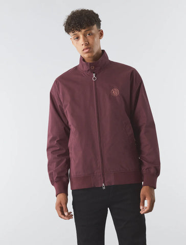 Pretty Green Walker Harrington Jacket Burgundy