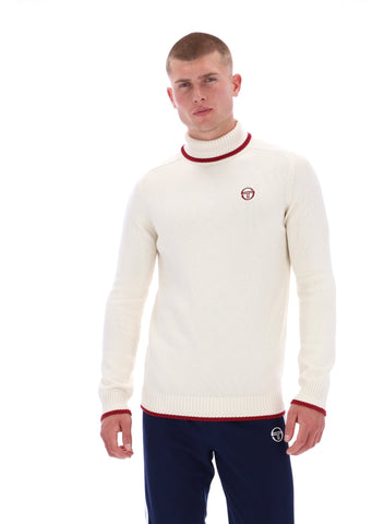 Sergio Tacchini Caruso Roll Neck Knit Jumper – Gardenia