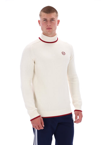 Sergio Tacchini Caruso Roll Neck Knit Jumper – Gardenia
