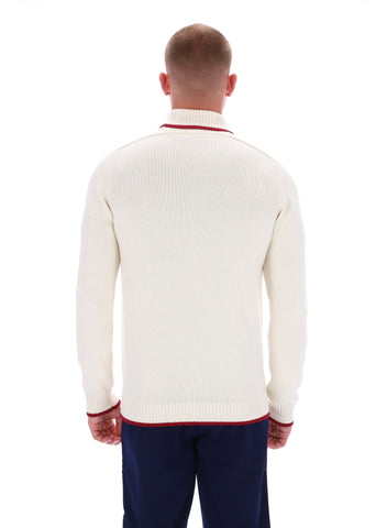 Sergio Tacchini Caruso Roll Neck Knit Jumper – Gardenia