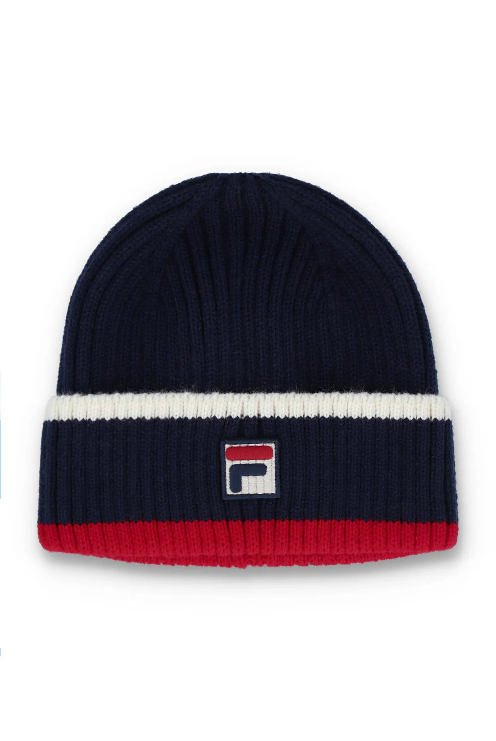FILA Ciro Ribbed Turn-Up Beanie – Navy