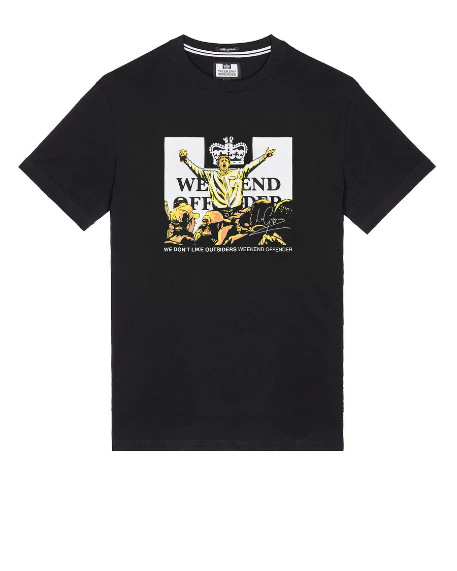 Weekend Offender Leo Gregory Graphic T-Shirt Black