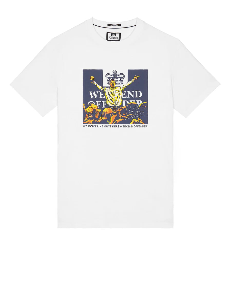 Weekend Offender Leo Gregory Graphic T-Shirt White