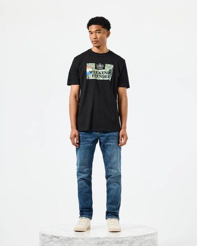 Weekend Offender Badman Graphic T-Shirt Black