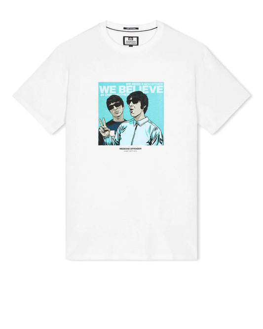 Weekend Offender Believe Graphic T-Shirt White