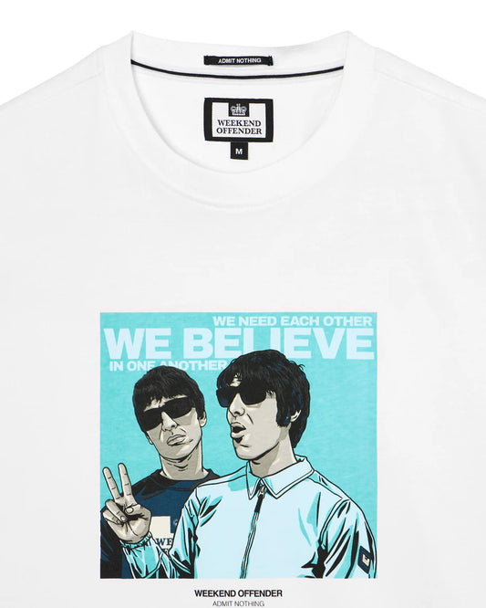 Weekend Offender Believe Graphic T-Shirt White