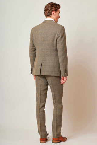 Marc Darcy Kris - Tan Tweed Three Piece Suit