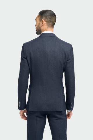 House Of Cavani Caridi Navy Three Piece Suit