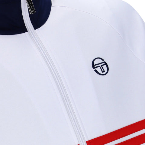 Sergio Tacchini Dallas Track Top - White/Red