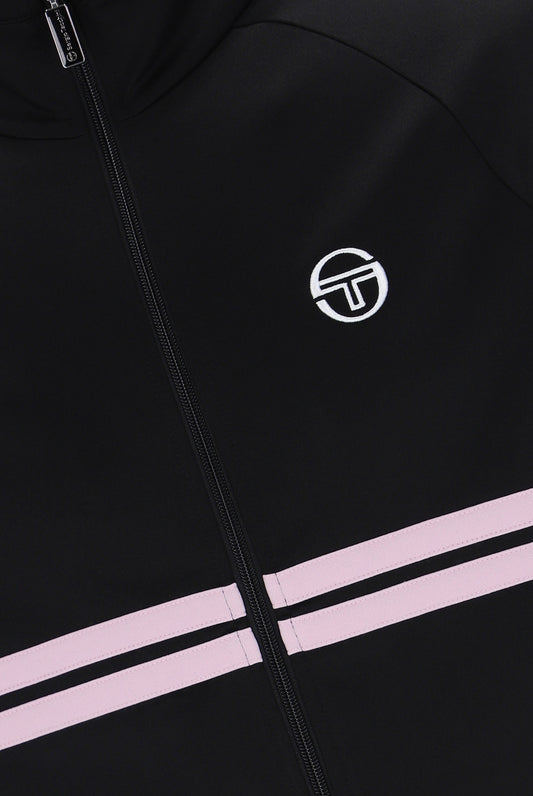 Sergio Tacchini Dallas Track Top – Black / Light Lilac