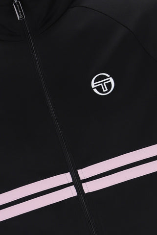 Sergio Tacchini Dallas Track Top – Black / Light Lilac