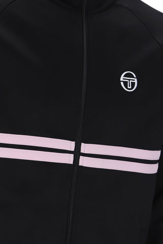 Sergio Tacchini Dallas Track Top – Black / Light Lilac