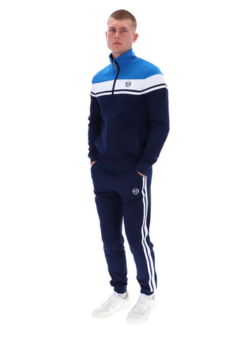 Sergio Tacchini Damarindo Track Top – Directoire Blue / White / Maritime Blue