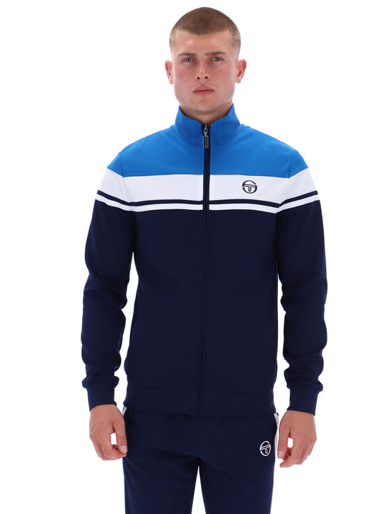 Sergio Tacchini Damarindo Track Top – Directoire Blue / White / Maritime Blue