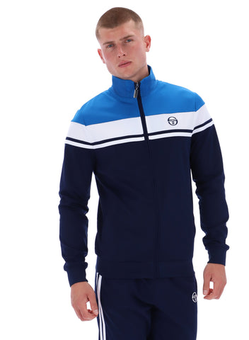 Sergio Tacchini Damarindo Track Top – Directoire Blue / White / Maritime Blue