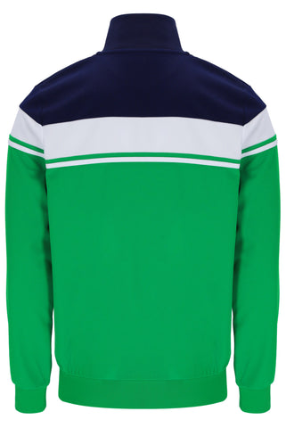 Sergio Tacchini Damarindo Track Top – Maritime Blue / White / Fern Green
