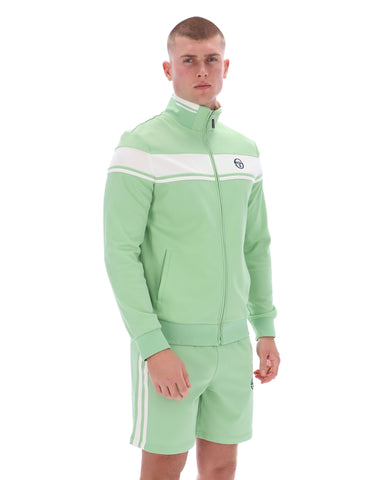 Sergio Tacchini Damarindo Track Top – Quiet Green / Gardenia