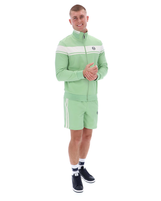 Sergio Tacchini Damarindo Track Top – Quiet Green / Gardenia