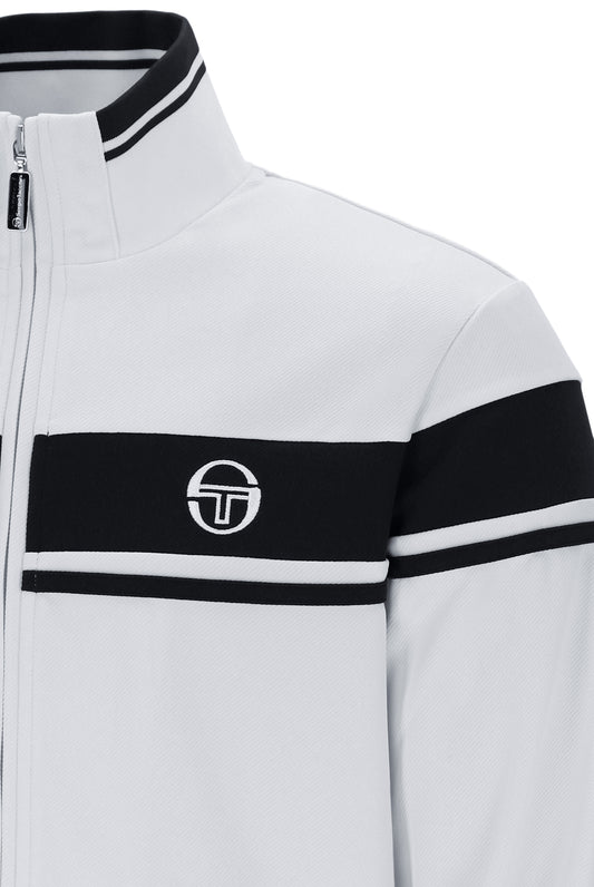 Sergio Tacchini Damarindo Track Top – Glacier Grey / Black