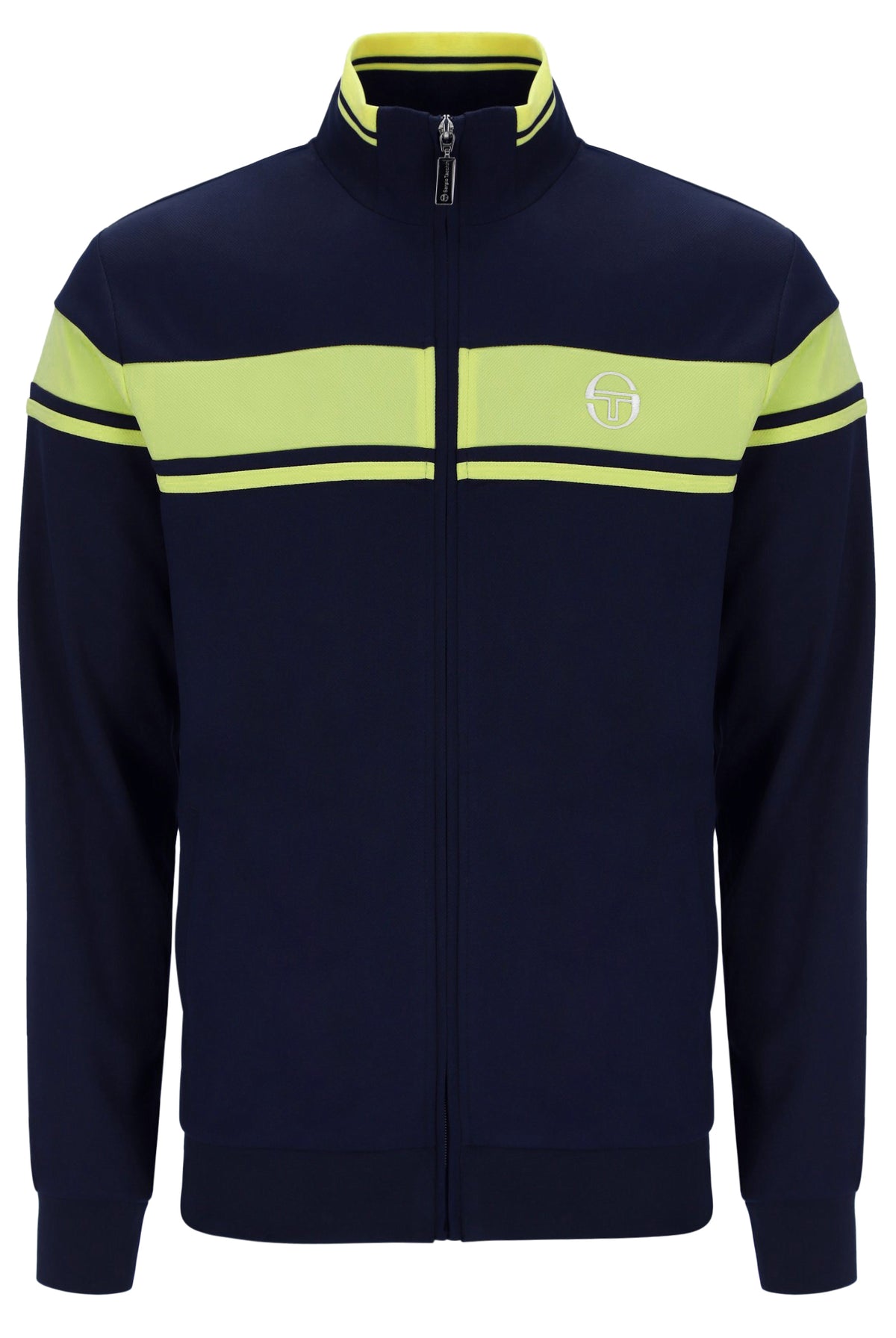 Sergio Tacchini Damarindo Track Top – Maritime Blue/Celery Green