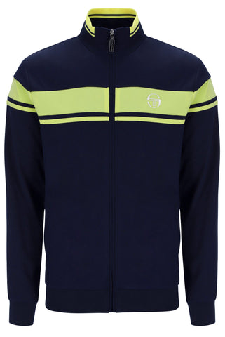 Sergio Tacchini Damarindo Track Top – Maritime Blue/Celery Green