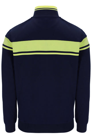 Sergio Tacchini Damarindo Track Top – Maritime Blue/Celery Green
