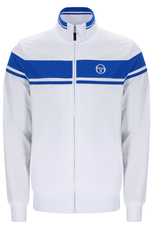 Sergio Tacchini Damarindo Track Top – White/Princess Blue