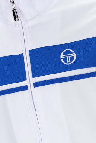 Sergio Tacchini Damarindo Track Top – White/Princess Blue