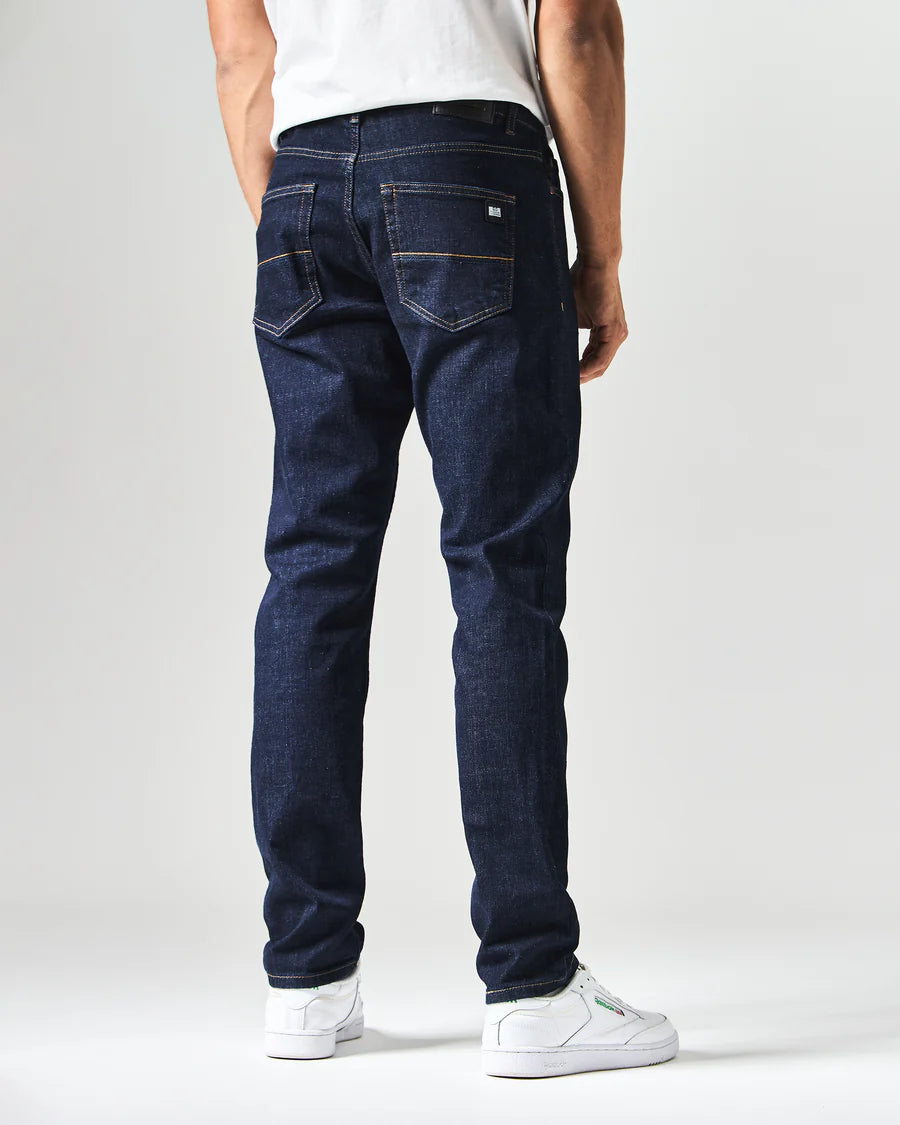 Faded jeans on a white background