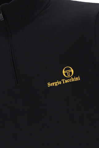 Sergio Tacchini Daytone 1/4 Zip Top – Black