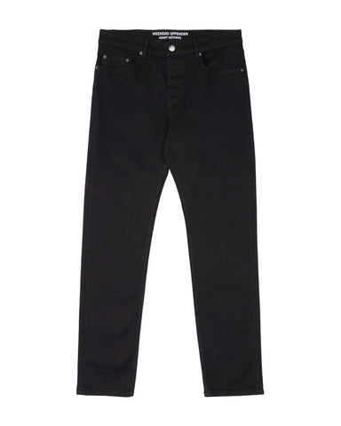 Faded jeans on a white background
