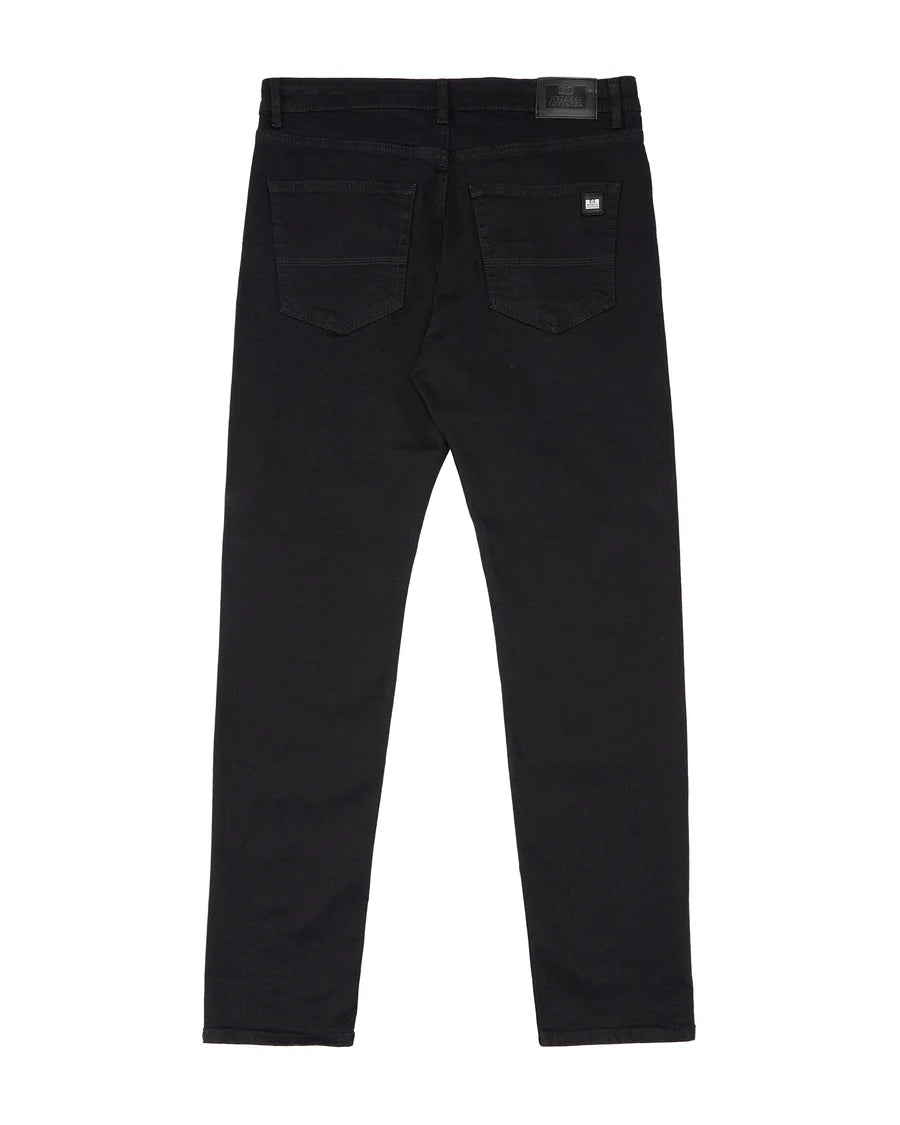 Faded jeans on a white background