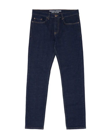 Faded jeans on a white background