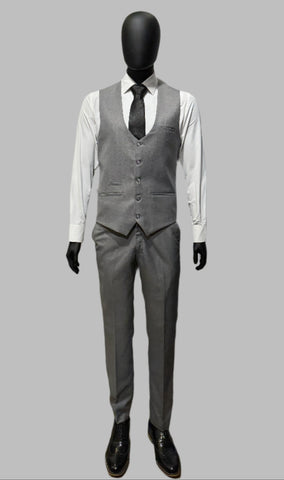 Hidden Hero Three Piece Suit Dark Grey