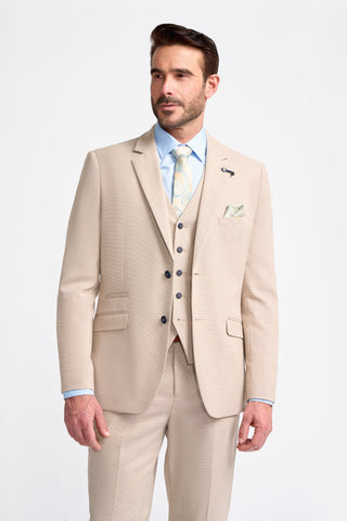 House of Cavani Miami - Beige Three Piece Suit