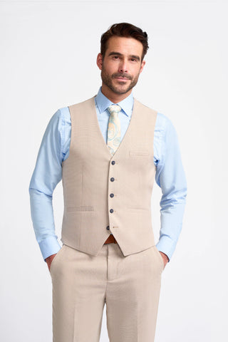 House of Cavani Miami - Beige Three Piece Suit
