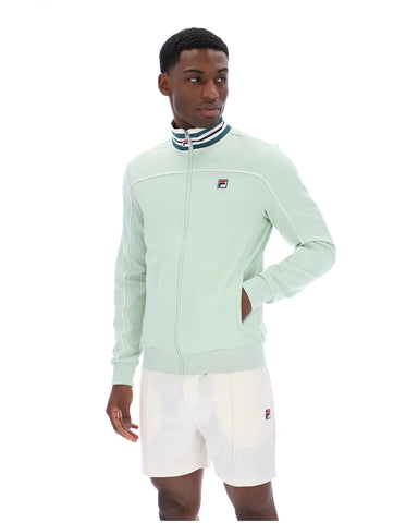 Fila Federico Tipped Neck Track Top – Surf Spray