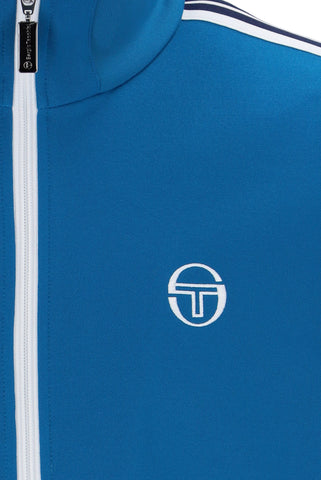 Sergio Tacchini Franco Track Top – Mykonos Blue / White