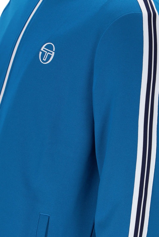 Sergio Tacchini Franco Track Top – Mykonos Blue / White