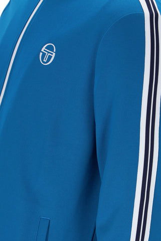 Sergio Tacchini Franco Track Top – Mykonos Blue / White