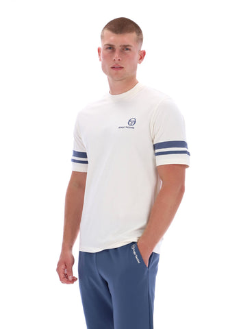 Sergio Tacchini Frankie T-Shirt – Gardenia / Indigo