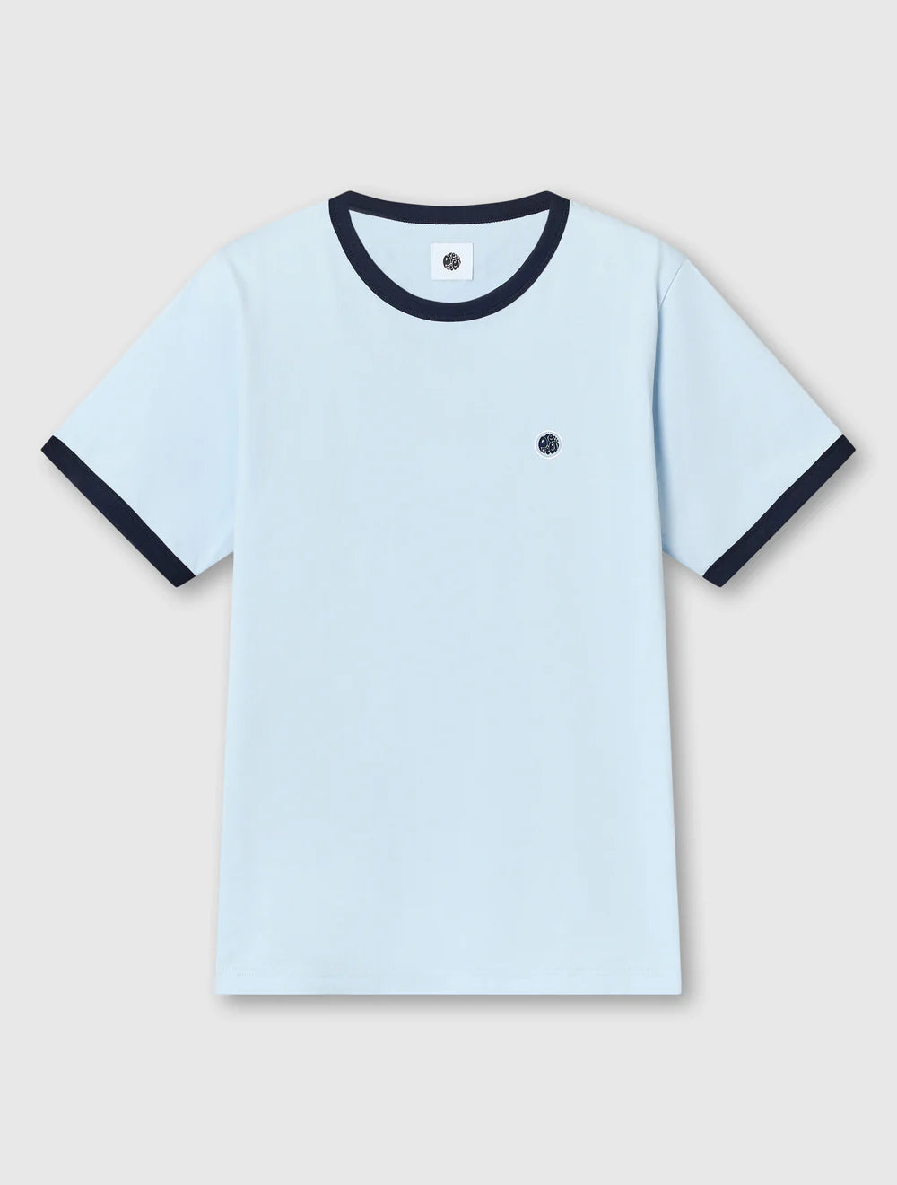 Pretty Green Eclipse Ringer T-Shirt Light Blue